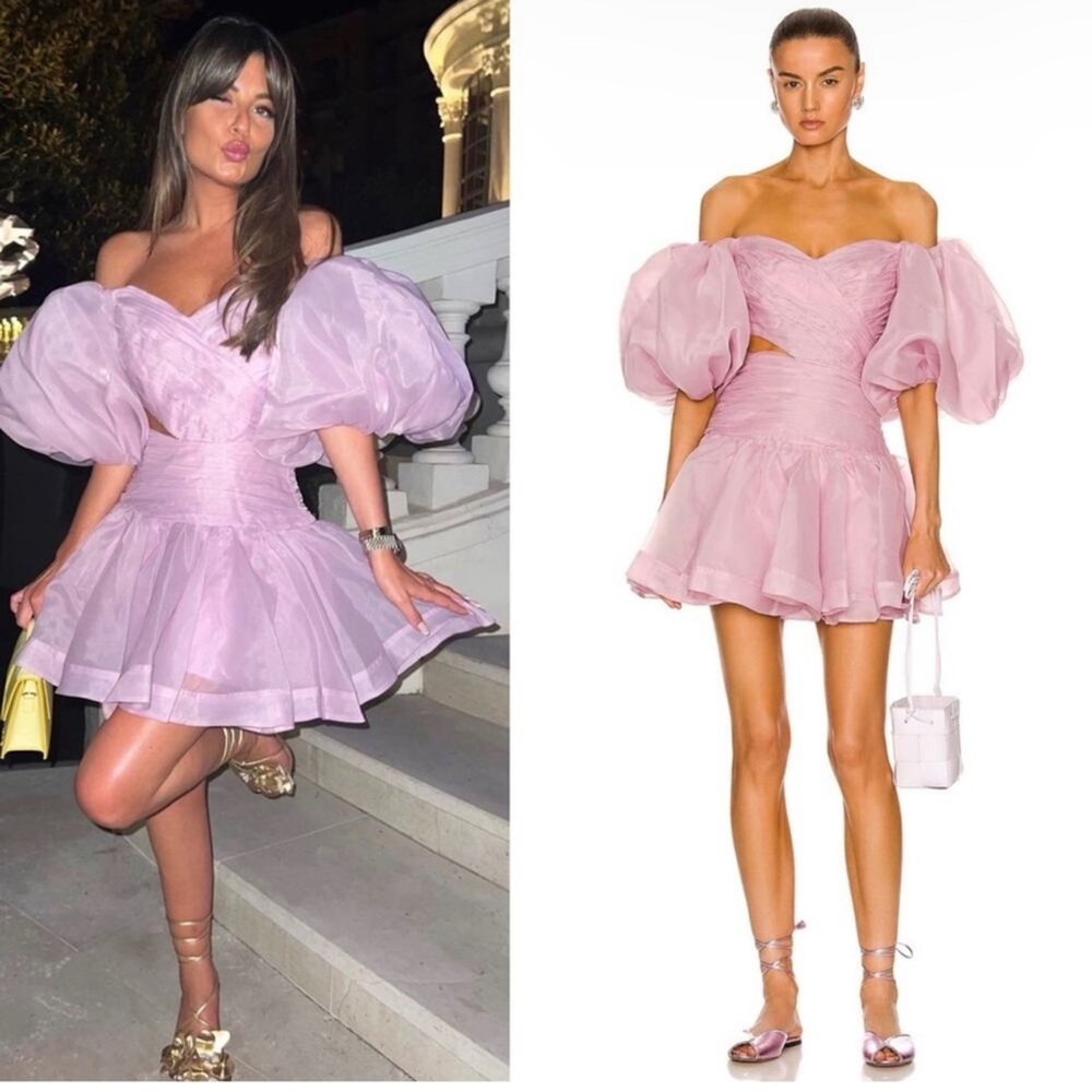 AJE Blogger’s favorite Myriad Cut Out lilac Mini Dress size M